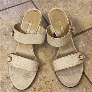 Summer Sandals Cream Nude Heels